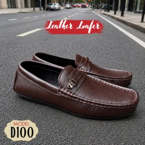 D100 leather loafer chocolate